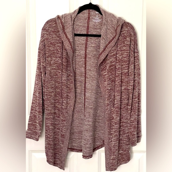 SONOMA - Women’s Hooded Cardigan /Color Pale Maroon / - Picture 2 of 9
